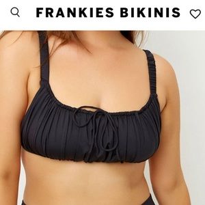 Frankies Bikinis GRETA Top NWT Black